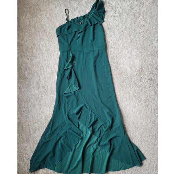 Women's Formal One-Shoulder Ruffle Maxi Dress - NWT - 2XL - Picture 2 of 10